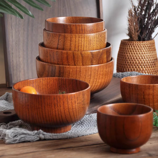 Jujube Wood Bowl - Eco-Friendly and Durable