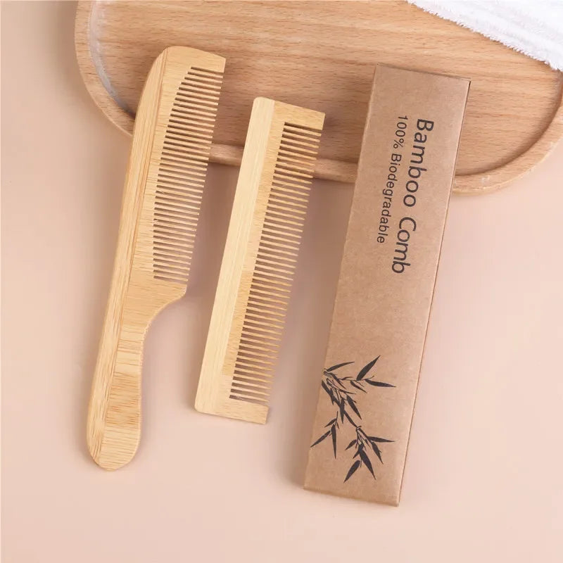 Natural Bamboo Comb: Anti-static Hair Styling and Massage Tool for Hair Care